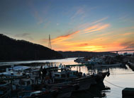 Sunset from Nokdong Harbor