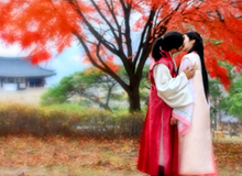 [WED/THU Drama 'Jeon Woo Chi'] Cha Tae Hyun & Uee Share Kiss Among Autumn Foliage