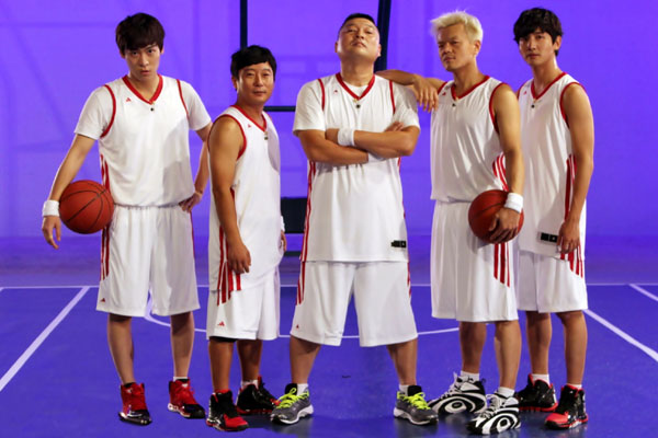 Cool Kiz on the Block Basketball Team, Looking Good in Their Photoshoot!